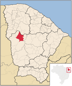 Localização de Tamboril no Ceará