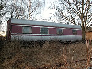 Der Salonwagen im Bahnhof Stein (2007)