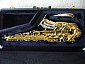 Yanagisawa A9932J alto saxophone: has a solid silver bell and neck with solid phosphor bronze body. Manufactured in 2008