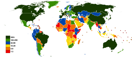 各国の参加人数