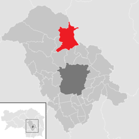 Poloha obce Semriach v okrese Graz-okolie (klikacia mapa)