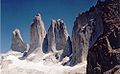 Torres del Paine: vista da nord.