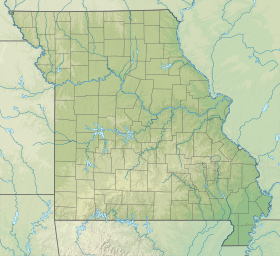 Map showing the location of Bollinger Mill State Historic Site