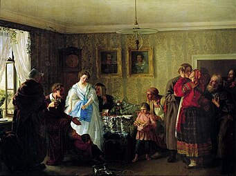 Congratilations of the Newlywed in the House of a Pomeshchik. (1861)