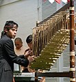 Image 71Angklung, a unique-sounding bamboo musical instrument from West Java, originally from the Sundanese culture. (from Culture of Indonesia)