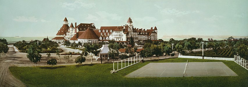 Hotel del Coronado, by ویلیام هنری جکسون (edited by Durova)