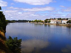 O río Mondego en Coimbra