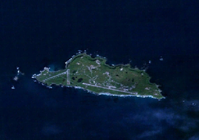 Image satellite de l'Île de Shemya