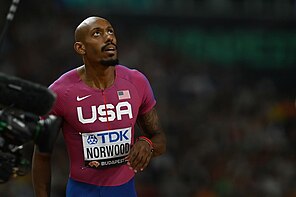 Vernon Norwood bei den Weltmeisterschaften 2023 in Budapest