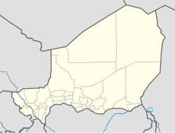 Agadez trên bản đồ Niger