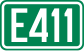 Cartouche signalétique représentant la E411