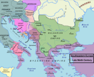 Southeastern Europe around 880