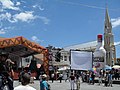 Een festival in het stadscentrum