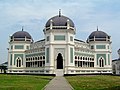 Image 62Great Mosque of Medan, an example of Moorish, Mughal and Spanish architecture combination in Indonesia. (from Tourism in Indonesia)