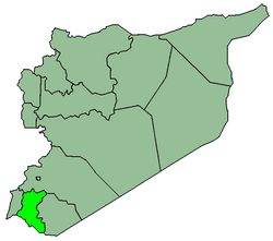 Map o Sirie wi Daraa heichlichtit