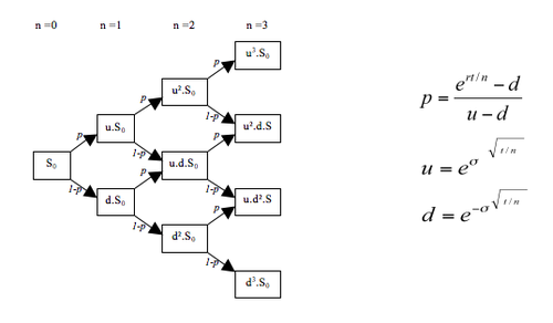 Binomial Lattice with CRR formulae