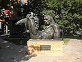 Monument dedicated to the victims of the earthquake, near the Old Railway Station