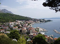 Podgora látképe