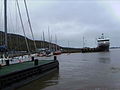 Port de Longyearbyen el juliol de 2013