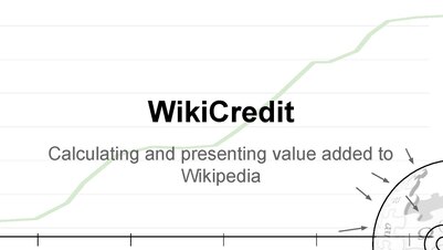 Measuring and presenting value added to Wikipedia (Wikimania'14)