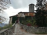 Zugangsbrücke, Burgtor und Ravelin, dahinter der Nordflügel der Unterburg