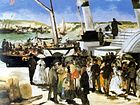 Édouard Manet, Odpłynięcie parowca Folkestone, 1869