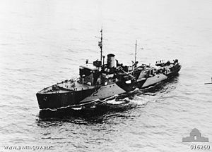 HMAS Wollongong in 1943