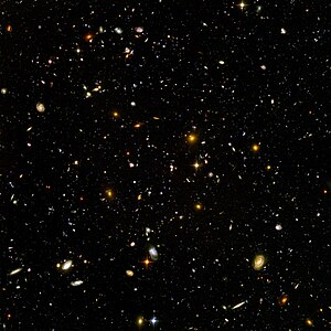 This high resolution image of the HUDF includes galaxies of various ages, sizes, shapes, and colors.