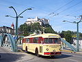 Ehemals Solinger Obus in Salzburger Lackierung