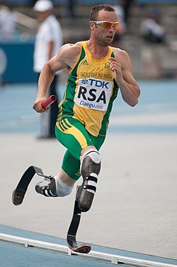 Pistorius je la Mondĉampionado de Atletiko 2011 en Daegu, Suda Koreio