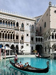 Gondola ride at the Venetian