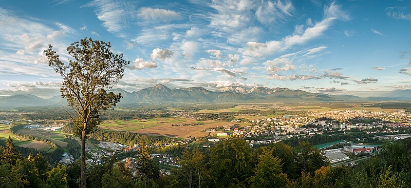 Panoramski pogled na Kranj