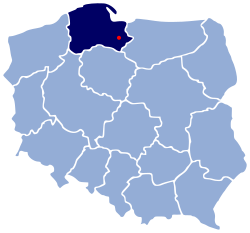 Розташування міста Старогард-Ґданський