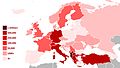 Verspreiding van Albanezen in Europa