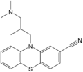 Structura ciamemazinei, un medicament neuroleptic.