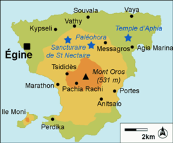 Mapa de la isla