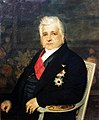 Prosper Ludwig von Arenberg, außerordentlicher weltlicher Großkreuzherr mit Bruststern des Michaelsorden unter dem des Hubertusordens