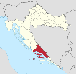 Regione spalatino-dalmata – Localizzazione