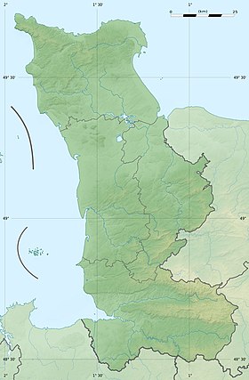 Voir sur la carte topographique de la Manche (département)