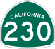 California State Route 230 shield