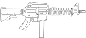 Схематичне зображення Colt 9mm SMG