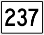 State Route 237 marker