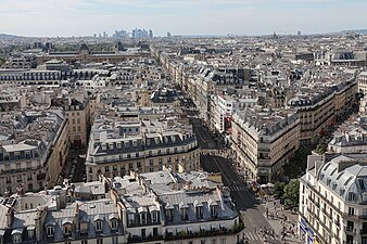 Rue de Rivoli côté ouest depuis la tour Saint-Jacques.