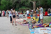 Street traders selling souvenirs (Palenque, Mexico)