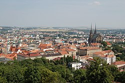 Pohled na Brno ze Špilberku