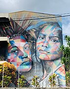 Oeuvre de Kobra à Papeete