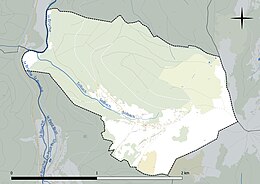 Hydrological map of Solbach in color.