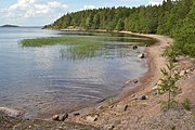 ヒエタサーリ島（ヒエタ島）とサイマー湖