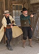 Revolver in einer Wild West Show