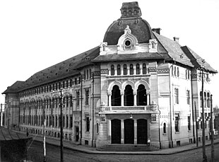 Palatul Școalelor Comerciale, în jurul anului 1938.